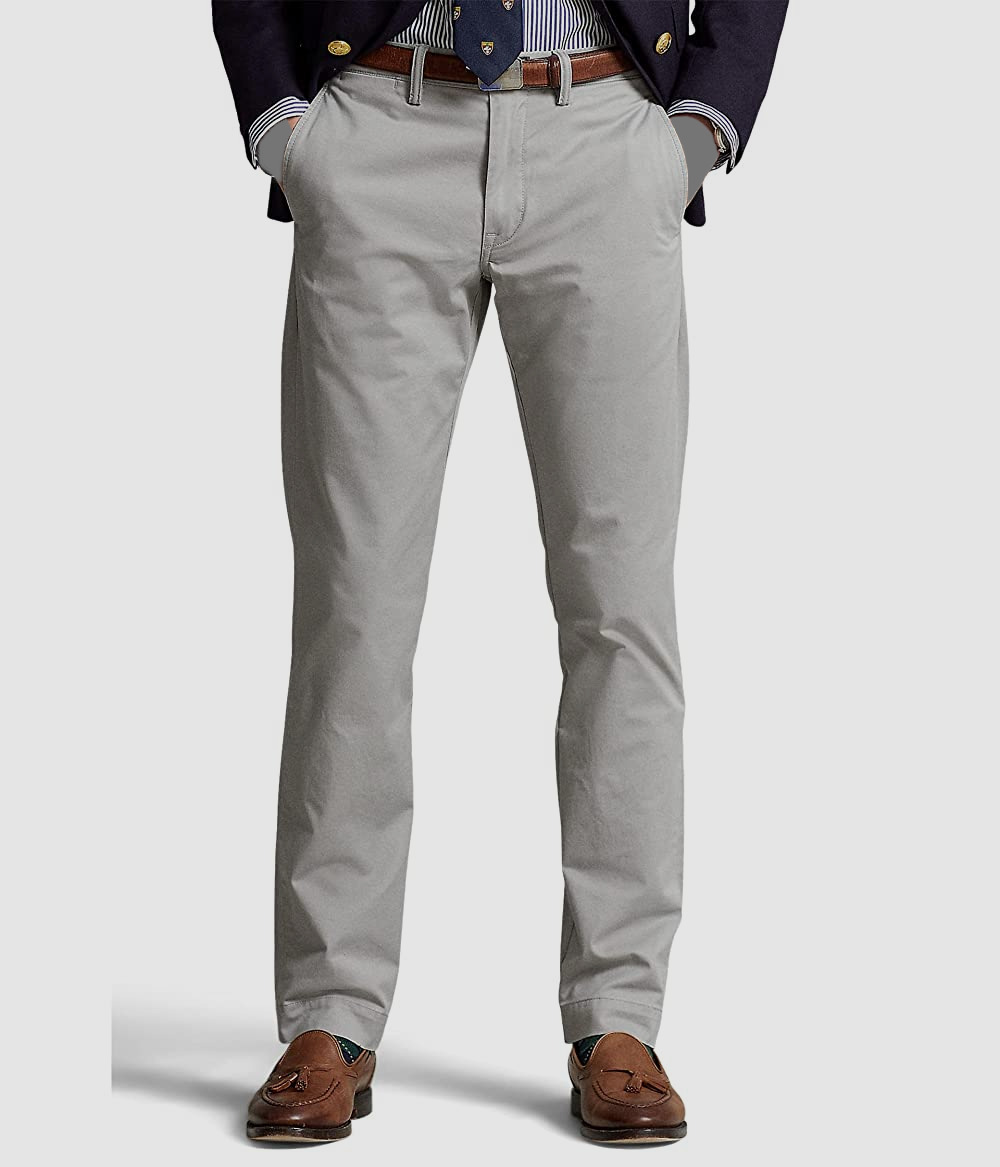 Polo Ralph Lauren Classic Fit Stretch Chino Gray 40T x 36 OR 46B x 34 NWT $125